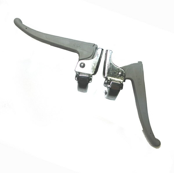 一般的な軽快車（ママチャリ等）用の補修用ブレーキレバー 対応ハンドル径：φ22.2mm カラー：グレー