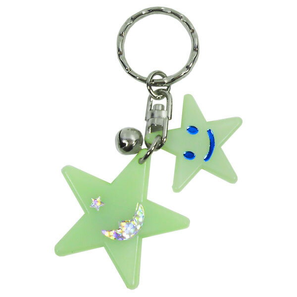 キーホルダー 星型 蓄光