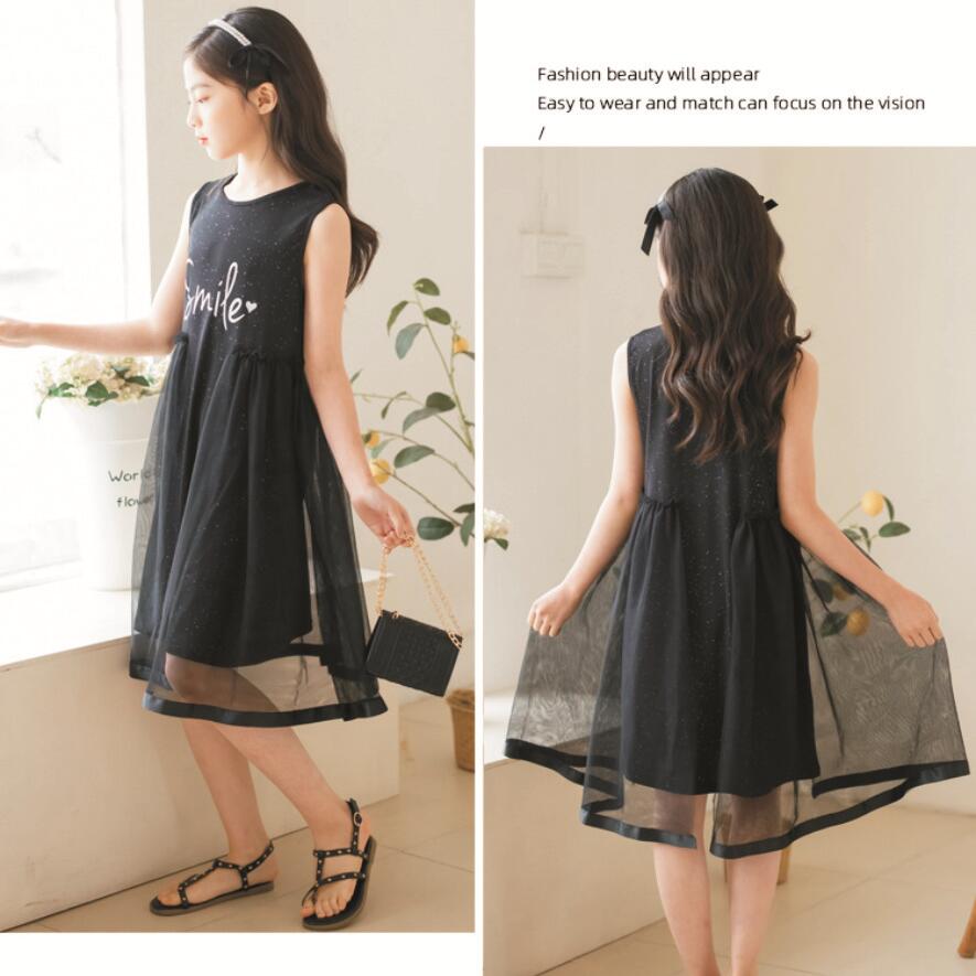 【送料無料】\即納/ノースリーブチュールワンピース 子供ワンピース シンプル 子供服 子ども服 女 チュール ワンピース ワンピース キッズワンピース 女の子 ...