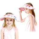 帽子 サンバイザー UVカット 日よけ 紫外線 キャンピング ピンク 子供 こども 女の子 キッズ プレゼント 可愛い キュート キャラクター 人気 春 夏 子供用 つば付き ツバ付き ツバ広 つば広 新入荷 P000100200352