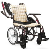 軽量 折りたたみ車椅子(車いす) カワムラサイクル製　WAVIT＋(ウェイビットプラス介助式) WAP16-40S(42S) /WAP16-40A(42A) 【メーカー正規保証付き／条件付き送料無料】