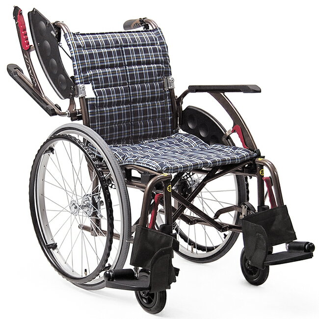 軽量 折りたたみ車椅子(車いす) カワムラサイクル製　WAVIT＋(ウェイビットプラス自走式) WAP22-40S(42S) /WAP22-40A…