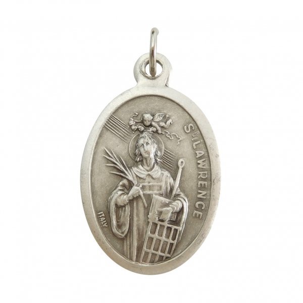 聖ラウレンティウス メダイ パティシエ 料理人 学生 守護聖人 イタリア製 ペンダント チャーム ローレ..