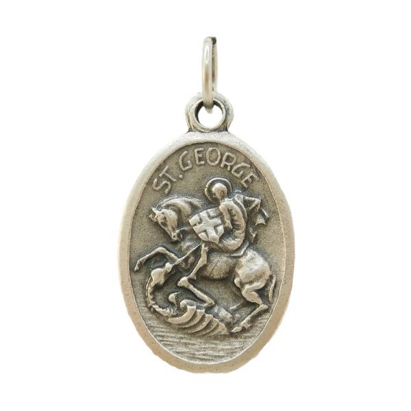 聖ゲオルギウス メダイ 馬術 農家 皮膚病 守護聖人 ジョージ イタリア製 チャーム ペンダント セントジ..