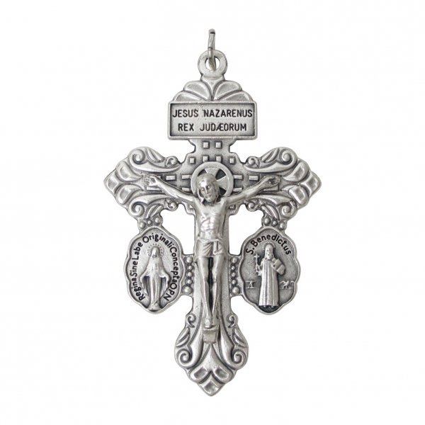 贖罪の十字架 不思議のメダイ 聖ベネディクトのメダイ クロス キリスト ペンダント イタリア製