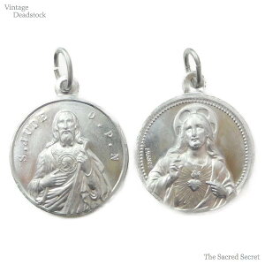 聖ユダ・タダイ キリスト メダイ アルミ製 ヴィンテージ デッドストック 【海外直輸入中古品】