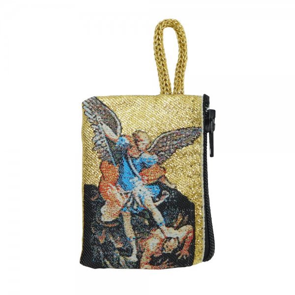 【早い者勝ち！最大2,000円OFFクーポン配布中！】ロザリオ ポーチ 大天使ミカエル 小物入れ ケース アクセサリー