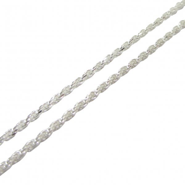 チェーンネックレス 50cm 1.4mm ロープ シルバー925