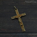 アンティーク キリスト磔刑 十字架 シルバー 【海外直輸入中古品】 ペンダント ヴィンテージ クロス