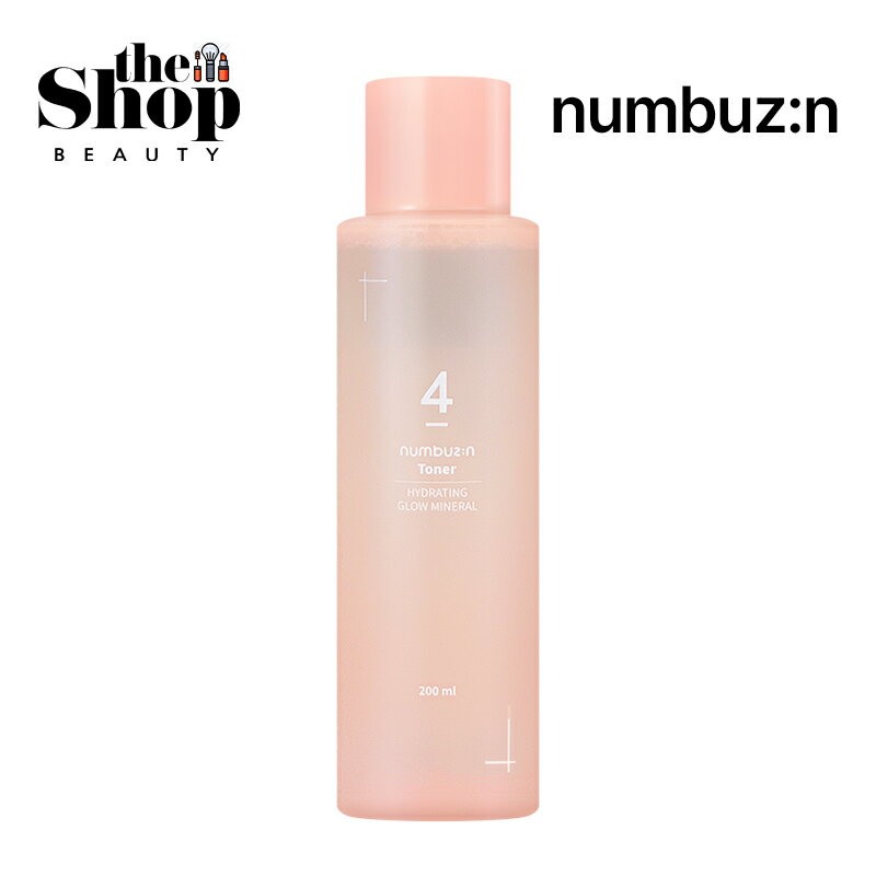 numbuzin ナンバーズイン 4番 ぴたっとメイクブースティングトナー 200ml Hydrating Glow Mineral Toner 肌の奥深くにある水分トナー 温泉水トナー 4番トナー ブースティングトナー 化粧水 スキンケア ヒアルロン酸 水分障壁 乾燥肌 韓国トナー 韓国コスメ