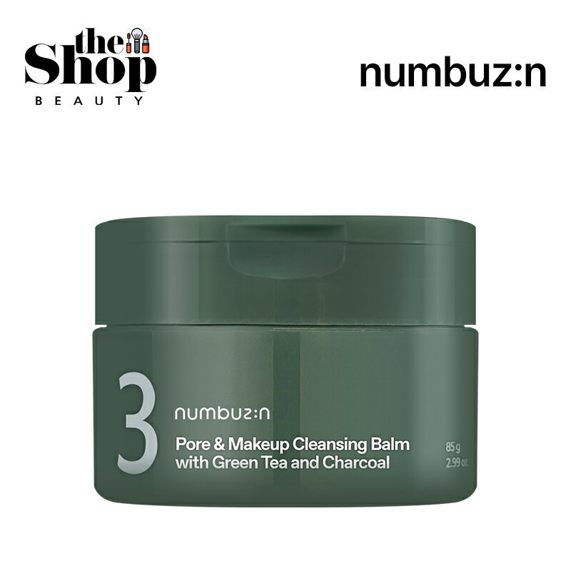 numbuzin ナンバーズイン 3番 緑茶炭毛穴パッククレンジングバーム 85g Pore Makeup Cleansing Balm メーキャップクレンジング クレンジング クレンジングパック 毛穴パック 毛穴ケア ブラックヘッド パックバーム 老廃物除去 スキンケア 韓国コスメ