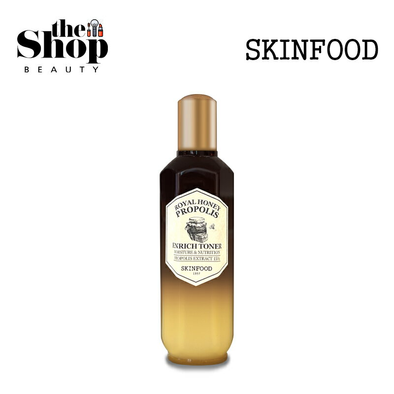 スキンフード コスメ SKINFOOD スキンフード ロイヤルハニープロポリスエンリッチトナー 160ml Royal Honey Propolis Enrich Toner トナー 保湿トナー プロポリス 保湿 化粧水 敏感肌 皮膚障壁 乾燥した肌 敏感肌 基礎化粧品 スキンケア 韓国トナー 韓国コスメ