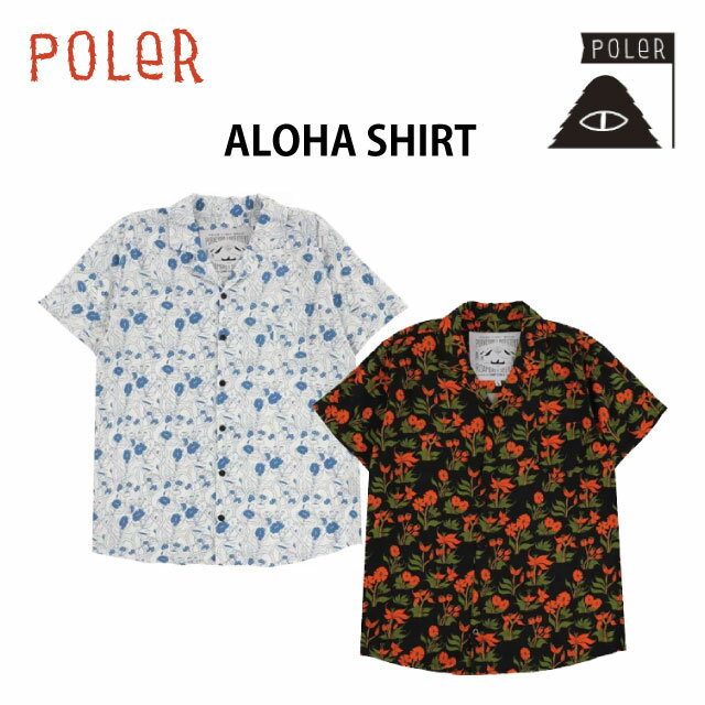 アロハシャツ/春夏/トップス 半袖シャツ/POLER/ポ－ラ－/ALL SEEING ORCHID FLORAL BLACK/M L/メンズ/ALOHA SHIRT