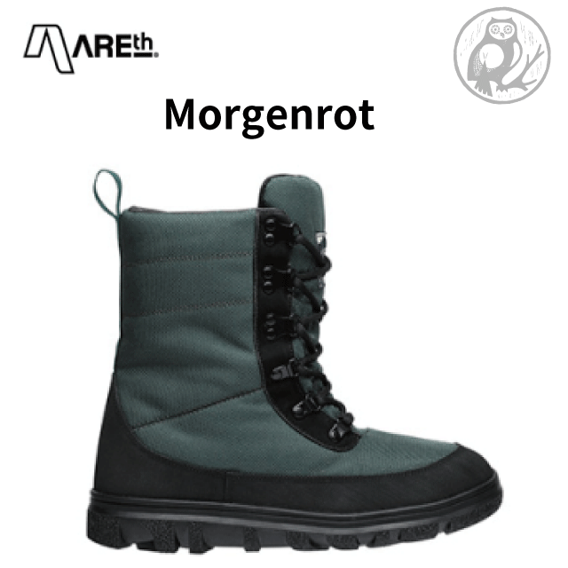 送料無料 / AREth (アース) / メンズ 靴 / Morgenrot (モルゲンロート) / Green/Black(グリ−ン/ブラック) /　Winter BOOTS /スノースケート/UNISEXI/レース/紐靴/ユニセックス　（お取り寄せ）