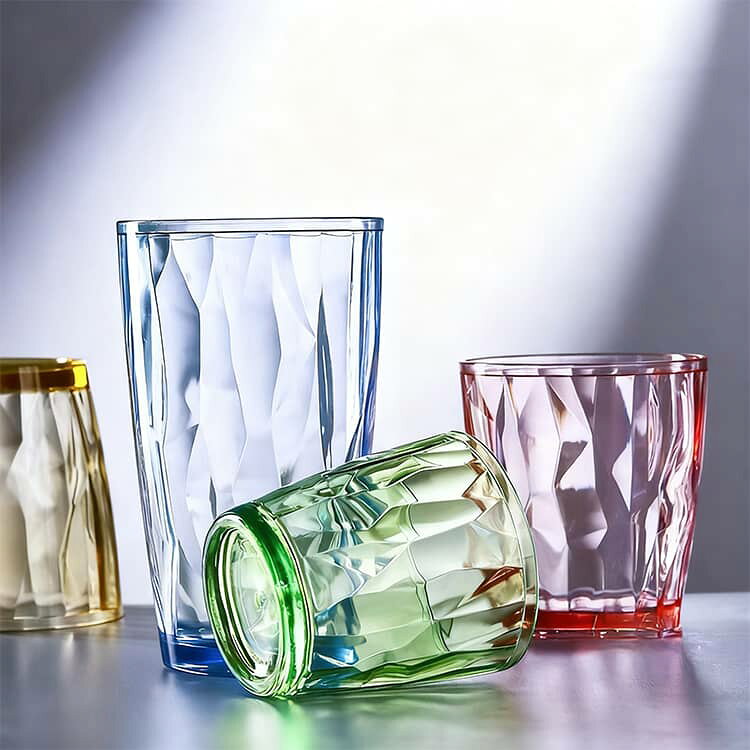 耐熱 プラスチック 割れない 同色4個セット 透明 重ねて収納 コップ 割れない カラフル 割れない 耐冷 トライタン タンブラー おしゃれ クリア キャンプ 食器 家庭用 theskeletonworks-10004773 THE SKELETON WORKS サンプル画像2