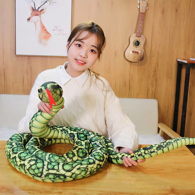 Cuchillo Adultos Serpiente Páginas Interiores Interiores Grandes Interiores Reales Niñas Animales Juguetes Serpiente Niños Niños Regalos Interesante Serpiente Cura Dulce Real Divertido Gran Almohada — vista 3