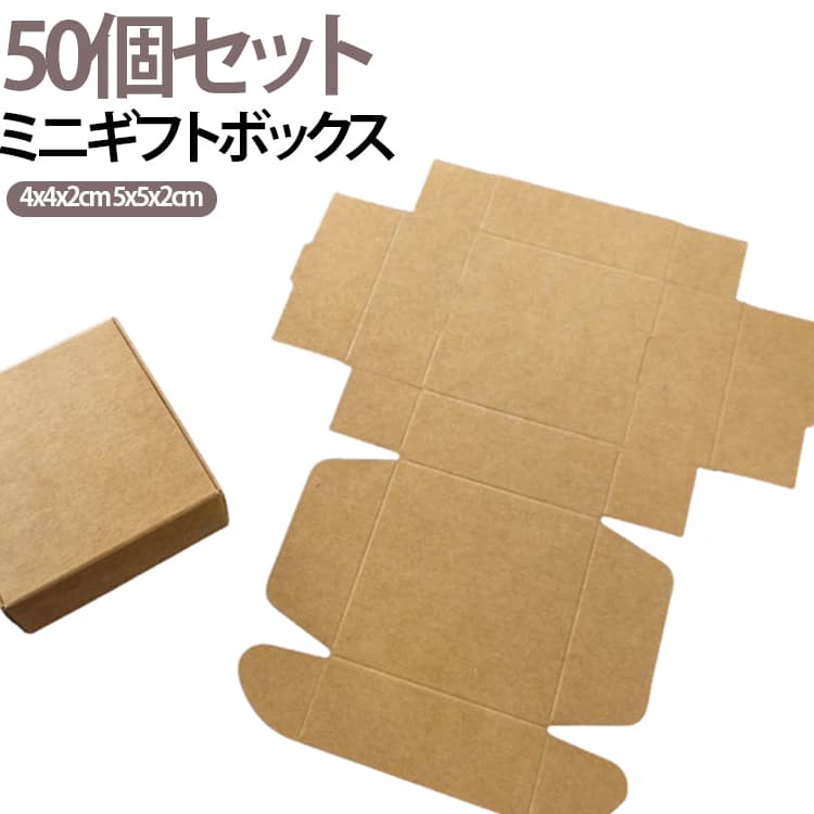 ラッピングボックス クラフトボックス ギフトボックス 飛行機箱 50個セット ミニ アクセサリーケース 小物収納 撮影小物 推し活 トレカ 小物包装 ハンドメイド DIY ディスプレイ クラフトギフトボックス 送料無料 4×4×2cm