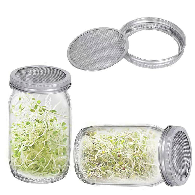種子発芽成長セット 750ml 500ml スタンド付き 1000ml スプラウト栽培キット 4点セ...