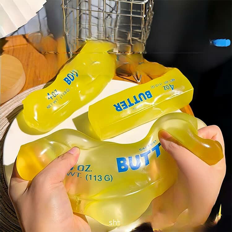 新感覚 スクイーズ 半透明バター型 バタースクイーズ 低反発 もちもち 握って遊ぶおもちゃ 水感スクイーズ ソフト ASMR ストレス解消 ゆっくり戻る 感覚フィジェット 癒しグッズ おもちゃ バタースティック リラックス プレゼント 不安 ADHD 自閉症 theskeletonworks-10015080 THE SKELETON WORKS サンプル画像2