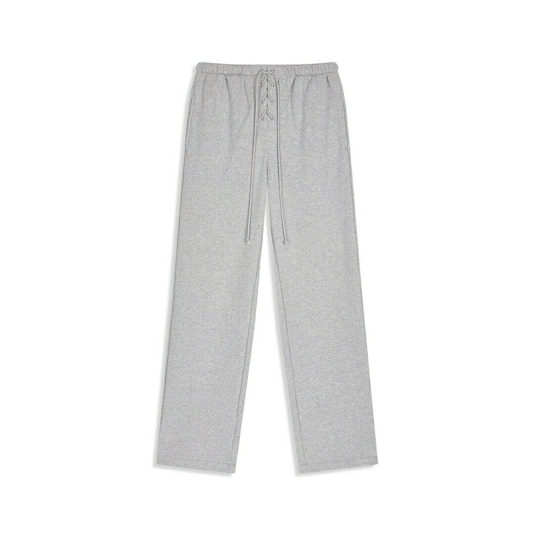 Rakuten - ＼店内全品10％OFFクーポン配布中／ OPEN YY | オープンワイワイ LACE UP LOUNGE PANTS GREY (YY253PT008) 25AW 25秋冬 パンツ レースアップ