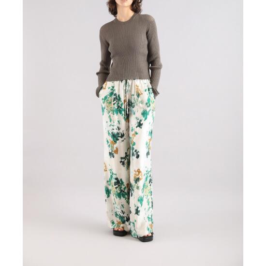 SACRA【 サクラ 】CO/NY FINE TWIST RIB TOP CHARCOAL (125134081) 25春夏 25SS トップス リブニット クロップド丈 CHARCOAL チャコール 2025年 レディース ファッション 春服 夏服 ギフト 贈り物 自分用