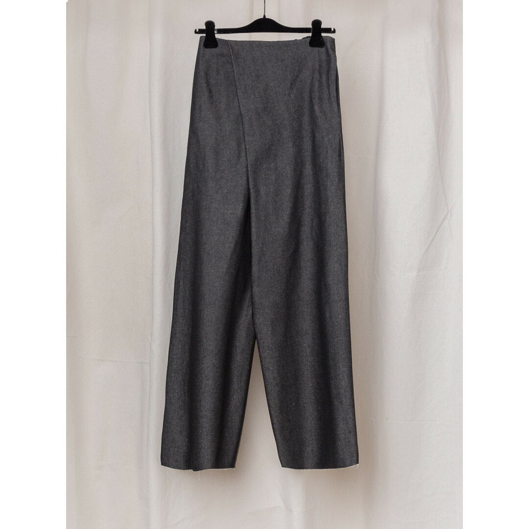 ＼期間限定10％OFF／ GABRIELA COLL GARMENTS | ガブリエラ コール ガーメンツ S17 NO.310 BLACK DENIM CROSSED TROUSERS BLACK DENIM (S16-310) 25AW 25秋冬 パンツ デニム トラウザーズ プリーツ オーバーサイズ ギャザー