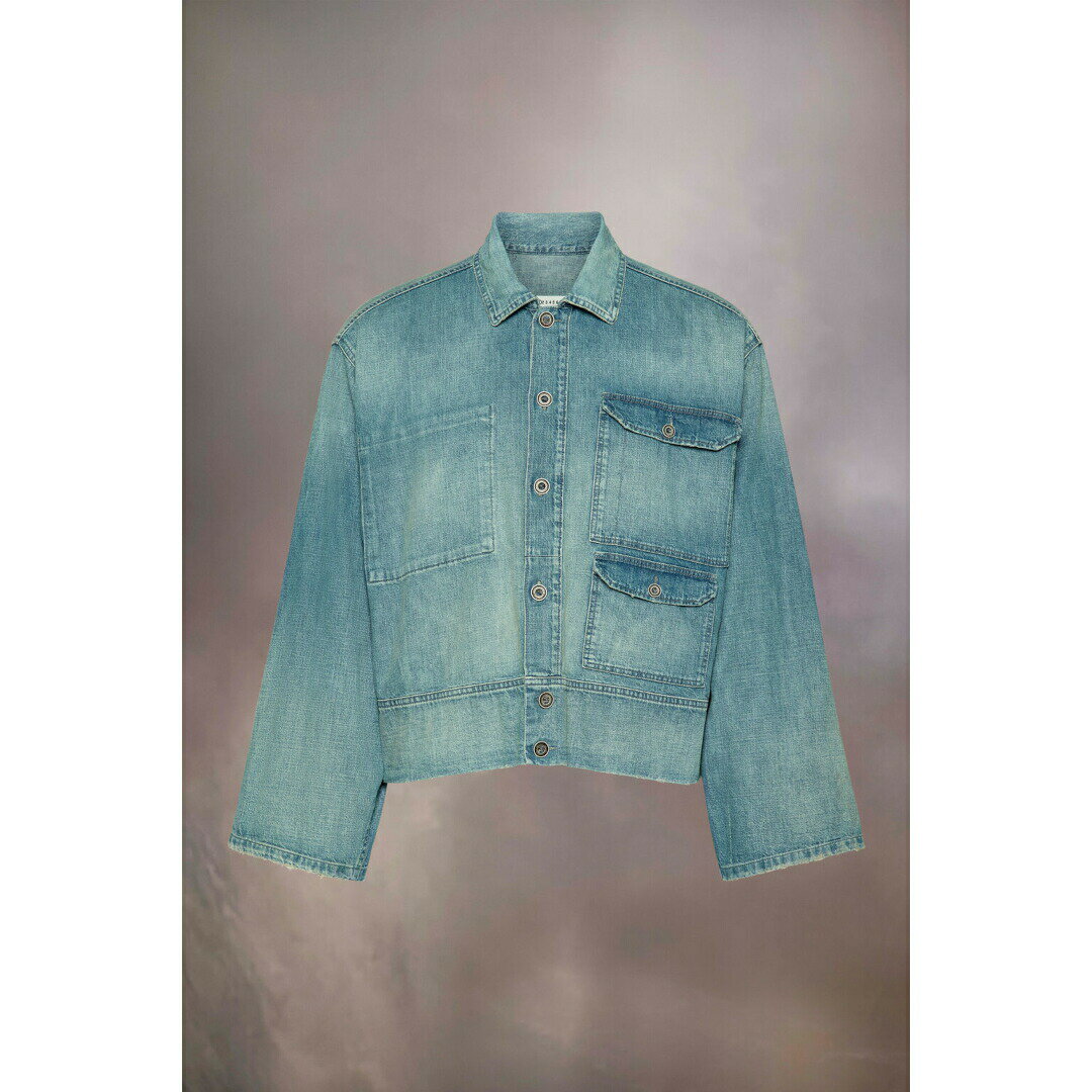 Maison Margiela|メゾン マルジェラ Denim caban jacket LIGHT BLUE (S50AM0637M30021961)  正規品 デニム デニムジャケット ジャケット アウター