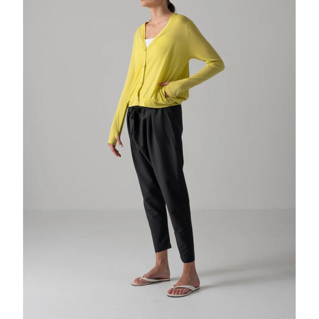 ＼期間限定10％OFF／ COGTHEBIGSMOKE 【コグザビッグスモーク】 NADINE RAGLAN CARDIGAN 13 CANARY YELLOW (14201-236-1416-1) 26SS 26春夏　カーディガン　Vネックカーディガン