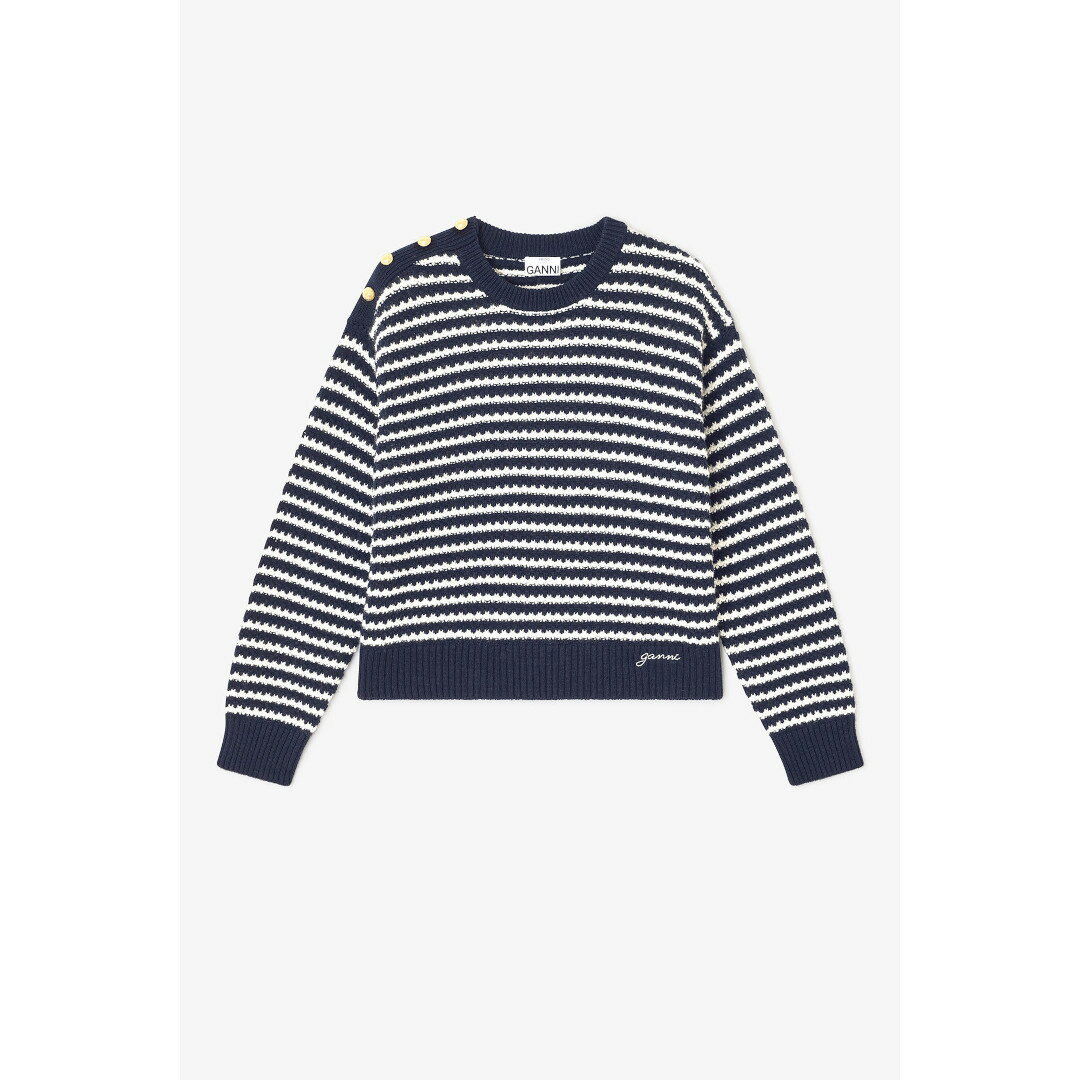 GANNI | ガニー Wool Jumper SKYCAPTAIN (K2550) 25AW 25秋冬 トップス クルーネック ニット