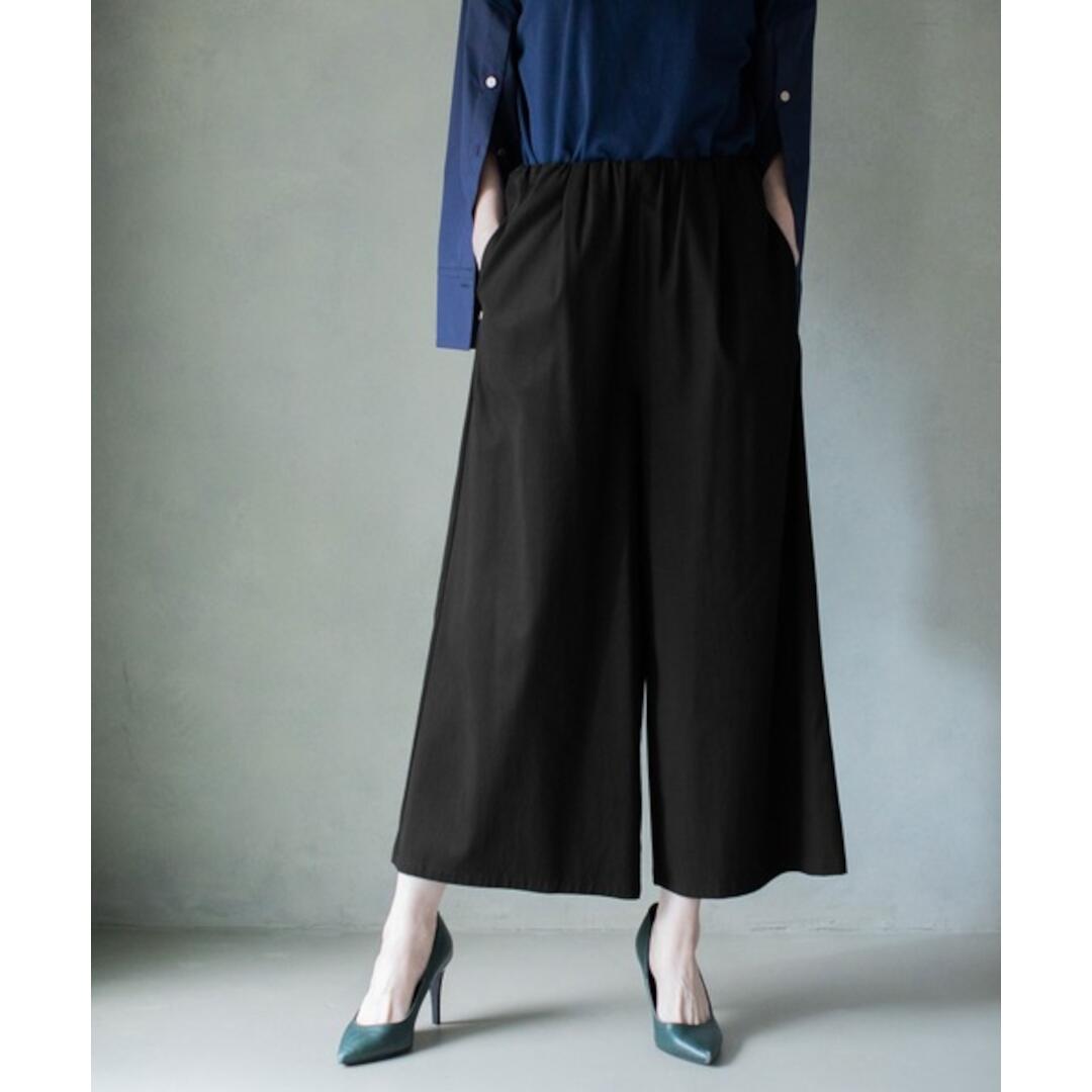 MARECHAL TERRE  ウエストギャザーワイドパンツ BLACK (ZMT182PT128) 25SS　25春夏　パンツ　ワイドパンツ　イージーパンツ