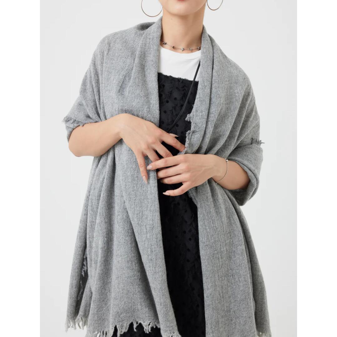 ＼エントリーで全品最大P19倍！4/4(土)20時〜／ TORRAZZO DONNA 【トラッツォドンナ】 インディアンウールストール　13.GRAY (6260-399) 25AW　25秋冬 ストール(4.0)