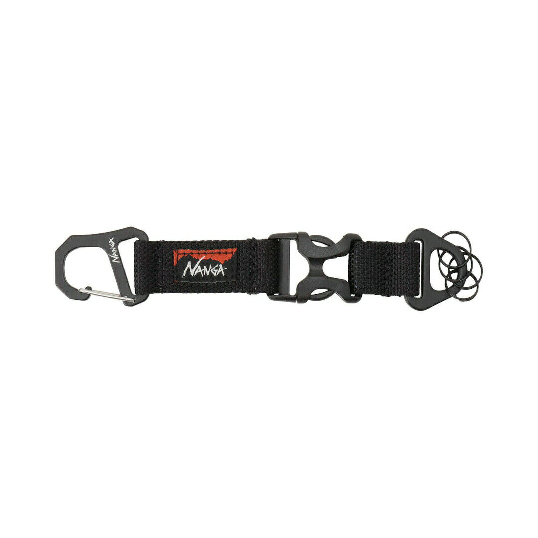 NANGA | ナンガ CARABINER KEY HOLDER BLACK , RED , SAX (NS2443-1Z104) カラビナ キーホルダー キャンプ アウトドア ギア