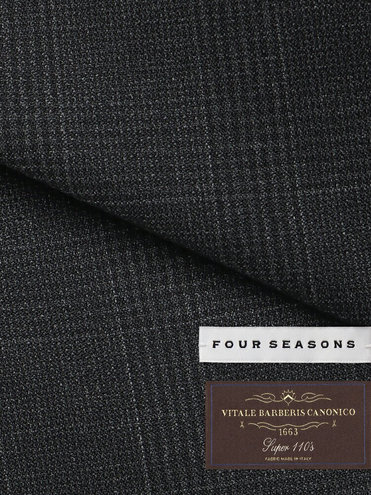 スーツ メンズ 2つボタン CANONICO カノニコ PRUNELLE グレンチェック CH22 チャコールグレー スーツスクエア オールシーズン ビジネス 背広 紳士服 細身体 標準体 おしゃれ かっこいい