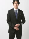WEB限定 スーツ ツーパンツ 2つボタン NIKKE 無地 CH22 ブラック系 スーツスクエア