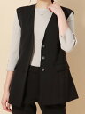 カセット服 ノーカラージレ ウォッシャブル 抗菌 防臭 NOIEギャバ ストレッチ バックフレア ブラック系 ホワイト・ザ・スーツカンパニー スーツスクエア