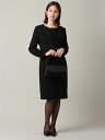 【GW特別価格】喪服 レディース ノーカラー ジャケット 七分袖 ワンピース 2点セット リボン付き 黒 ブラック フォーマル 喪服 礼服 通夜 オールシーズン...