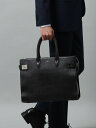 ボストンバッグ PELLE MORBIDA シュリンクレザー ブラック系 スーツスクエア(4)