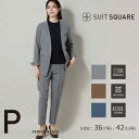 レディース スーツ 女性用 PERFORMANCE SUIT ジャケット ピンタック パンツ セットアップ 上下セット 洗える 接触冷感 洗濯ネット付き グレー...