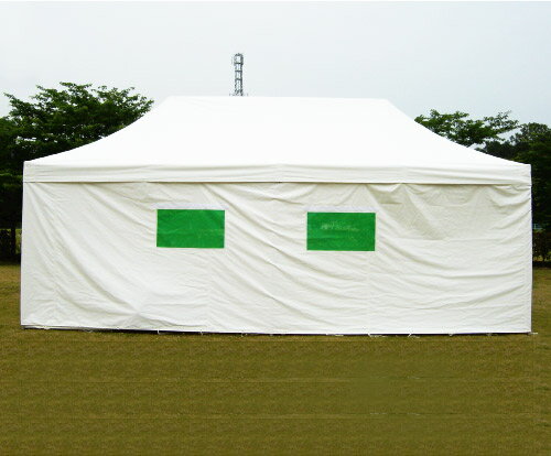 KOK 防災＆災害専用ワンタッチテントYS-1(3.0m×6.0m) 防水 防炎 日本製 仮設テント 救護用テント 避難用テント 折りたたみ