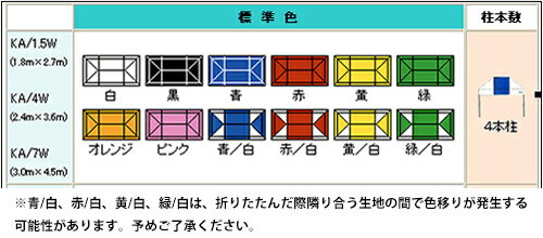 かんたんてんと KA/1.5W(1.8m×2.7m)(スチール&アルミ複合フレーム)ワンタッチテント イベントテント UVカット 防水 防炎 日よけ 雨除け 定番 かんたんテント 簡単テント通販格安セール情報 楽天 通販