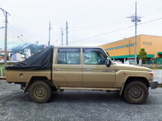 ランクル70(LAND CRUISER70)ピックアップトラック荷台シート(鳥居カバータイプ)エステルカラー帆布(全26色) 送料無料