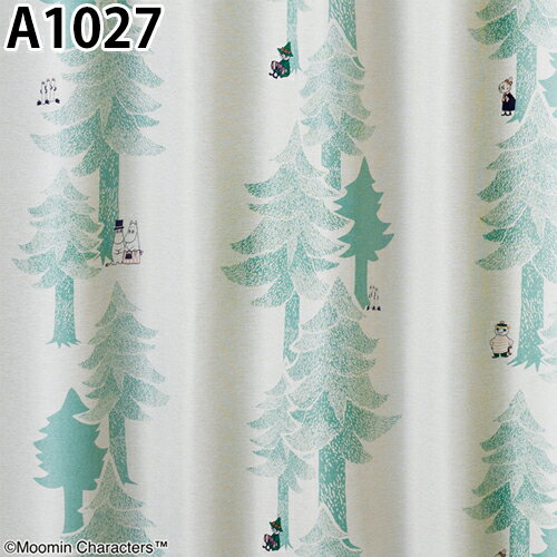 MOOMINカーテン プートドレープ イージーオーダー(オーダーサイズ 幅100/200/300cm...
