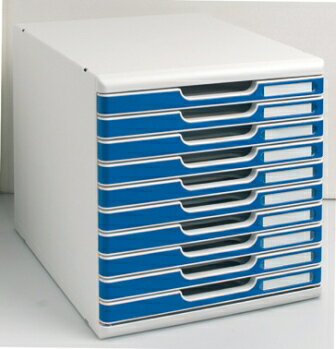 EXACOMPTA エグザコンタ MODULO モデューロ レターケース A4 縦型 10段 【ブルー】おしゃれ 書類整理 オフィス 引出し 卓上 ザウィンド ...