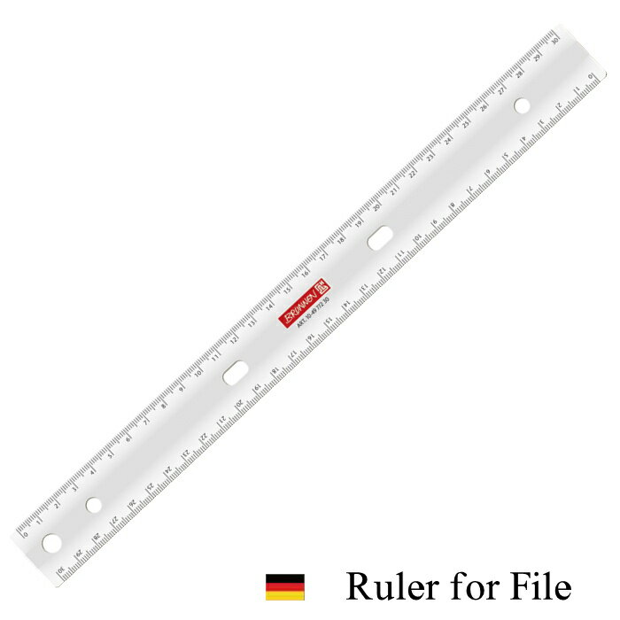  6 1   BRUNNEN ul t@Ct p K 30cm Ruler with File Holes  [bp hCc [  t@C oC_[ o[A[`t@C  UEBh  X^CbV Vv 킢