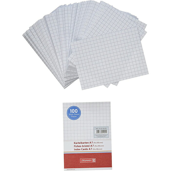BRUNNEN �֥��ͥ� Index Card ��A7�ۥ���ǥå��� �����ɡ�100������ˡ���6���ۤ������ ���襤�� �衼���å� ʸ˼�� ʸ�� �ɥ����� ���Ģ ������ ���Ф� A6 ��������� ���� �֥��� �İ��� ��������å��� ����ץ�