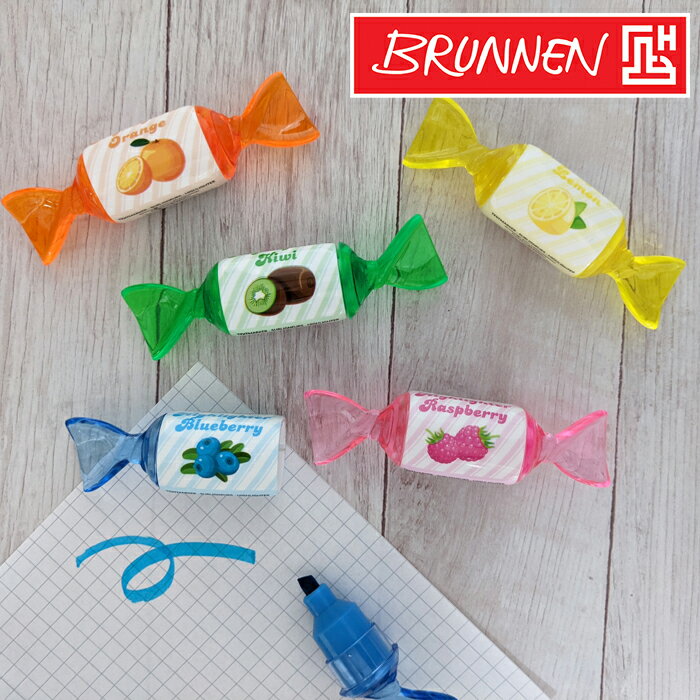 BRUNNEN ブルンネン キャンディ 蛍光ペン おしゃれ かわいい ヨーロッパ 文房具 文具 マーカー 蛍光 カラー ペン ザウィンド 海外 ブランド 可愛い...