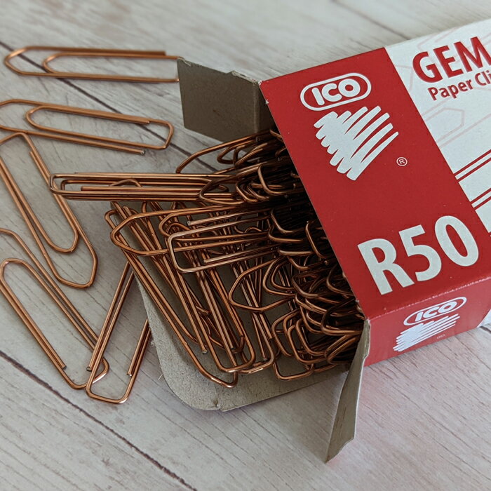 ICO イコ GEM Paper Clip 50mm ペーパークリップ 【Copper finish】おしゃれ かわいい ヨーロッパ 文房具 文具 雑貨 クリッ...