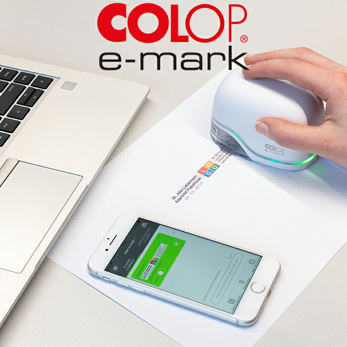 楽天The Wind【ポイント10倍中♪】COLOP コロップ e-mark イーマーク【全2色】おしゃれ ヨーロッパ 事務用品 プリンター 小型 小さい ハンディー はんこ ハンコ スタンプ ザウィンド 海外 ブランド 可愛い スタイリッシュ シンプル かわいい