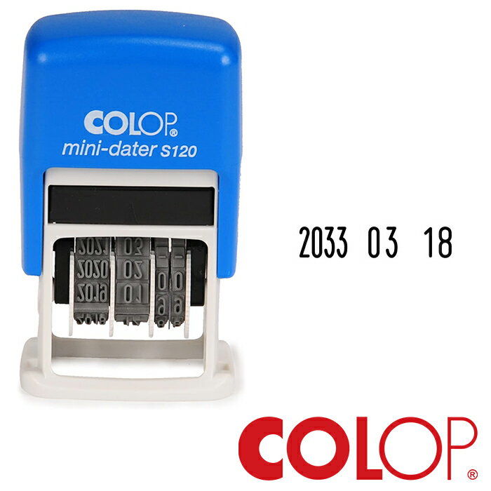 【スーパーセール中★ポイント10倍】COLOP コロップ 日付 スタンプ mini dater stamp S120 数字 「月」【2024年-2035年】【ポスト投函可】おしゃれ 文具 文房具 日付印 ハンコ 回転式 ザウィンド 海外 ブランド 可愛い スタイリッシュ シンプル かわいい