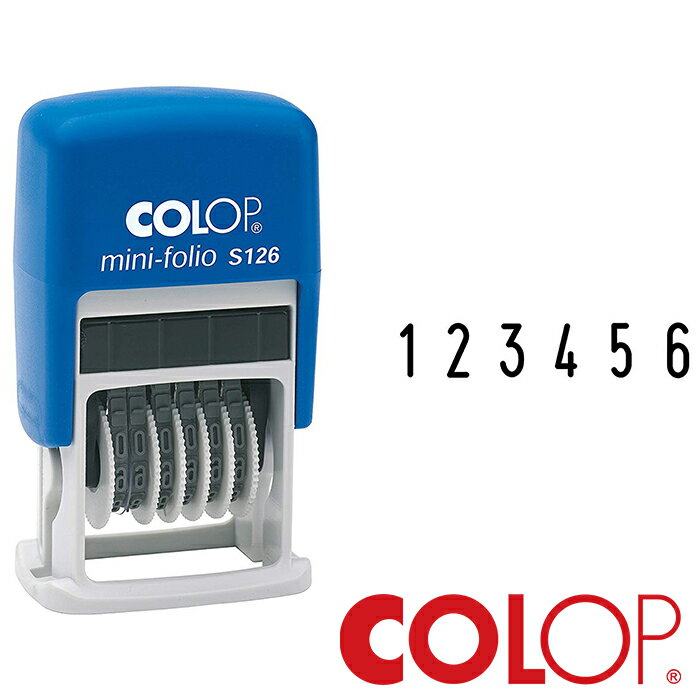 COLOP コロップ 数字6桁スタンプ mini d